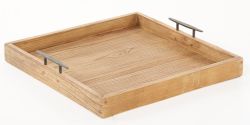 Solid Reclaimed Wood Lassie Tray in Natural