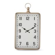 16" Antique Gold Rectangular Clock