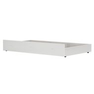 Solid Wood Framed Twin Trundle Bed Frame with Slats in White