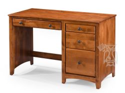 Solid Alder Wood Shaker Modular 4 Drawer Desk in Antique Cherry Finish