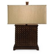 Square Textured Lamp with Lampshade