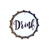 Bottle Cap Drink Wall Hanging Kitchen Decor Sign