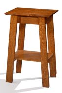 Amish Crafted Solid Quartersawn Oak Wood Marshall Lamp Table in Michaels Finish