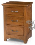 California Made Solid Cherry Wood Sunrise Nightstand