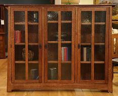 California Made Solid Wood Arts & Crafts Bookcases STU9010