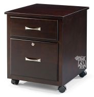 California Made Maple Wood Home Office Solutions Rolling File in Tango Finish