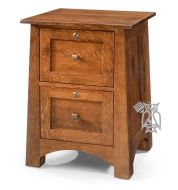 California Made Solid Quartersawn Oak Wood Sierra Vista File Cabinet in Olde World Finish
