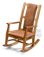 Solid Wood Sedona Rocking Chair with Cushioned seat and Back