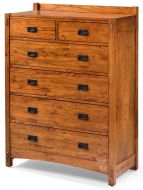 Solid Mindi Wood Mission Hills 6 Drawer Chest of Drawers