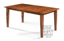 Amish Crafted Solid Maple Wood 66" Long Extension Leg Table in Toffee Finish
