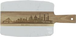 Locally Handcrafted Marble & Wood Bay Area Scape Charcuterie Board - Made in the Bay Area