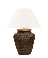 Nantucket Rattan Medium Lamp