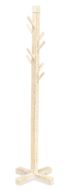 Mahogany Wood Sandy Beach Hat Rack in White Sand Finish