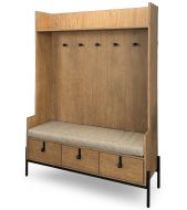 Alyssa Entryway Bench With Storage in Oak Grove Finish
