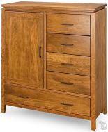 Amish Crafted Solid Cherry Wood Maverick Wardrobe in Sealy Finish