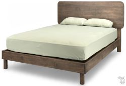 Amish Crafted Solid Maple Wood Selby Queen Bed in Warm Brown Finish