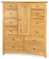 California Made Solid Cherry Wood Sunrise Master Dresser in Sunset Finish