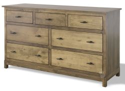 Amish Crafted Solid Maple Wood Platte River Dresser in Oatmeal Finish