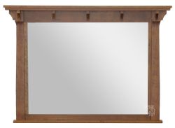 Amish Crafted Solid Character Cherry Wood MaRyan Mirror in Amber Glow Finish