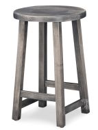 Amish Crafted Solid Maple Wood Round Counter Stool in Antique Slate