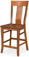 Amish Crafted Solid Cherry Wood Lisa Counter Stool in Michaels Finish