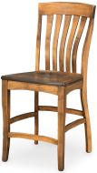 Amish Crafted Solid Maple Wood Richland Counter Stool in Chocolate Spice Finish
