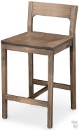 Amish Crafted Solid Maple Wood Enzo Stool in Warm Brown Finish