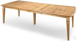 Amish Crafted Solid Maple Wood 108" Long Extension Leg Table in Harvest Finish