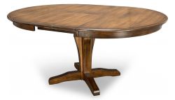 Amish Crafted Solid Maple Clifton 48" Butterfly Leaf Extension Table in Chocolate Spice