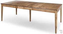Amish Crafted Solid Maple Wood SDL Extension Leg Table in Ice Coffee Finish