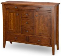 Amish Crafted Solid Rustic Cherry Wood Shaker Server in Michaels Finish