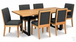 Amish Crafted Solid Rustic Cherry Straight Edge Sudbury Table & Vancouver Chair Set