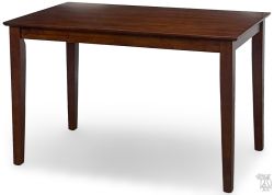 Solid Parawood 48" Long Rectangle Table in Espresso Finish