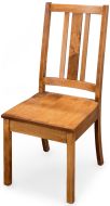 Amish Crafted Solid Maple Wood Bradley Side Chair in Toffee Finish