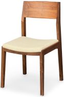 Solid Walnut Wood Iso Side Chair in Natural Finish