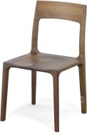 Solid Walnut Wood Lisse Side Chair in Natural Finish