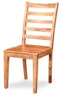 Solid Sheesham Wood Sonora Dining Side Chair in Harvest Finish