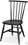 Amish Crafted Solid Maple Baily Side Chair in Black Matte Finish