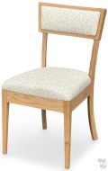 Amish Crafted Solid Rustic White Oak Wood Melbourne Side Chair in Boardwalk Finish