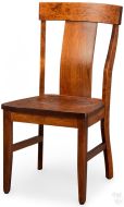 Amish Crafted Solid Rustic Cherry Wood Manor House Side Chair in Michaels Finish