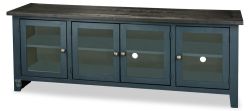American Made Eastport 74" TV Console in Malta Blue