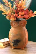 Terracotta Owl Planter