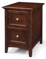 Alder Wood McKenzie 2 Drawer File in in Cafe Finish