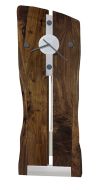 Solid Walnut Wood Live Edge Wall Clock