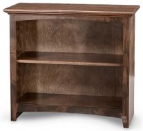 Alder Wood McKenzie Bookcase in Java Finish 29"H