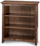 Alder Wood McKenzie Bookcase in Java Finish 36"H
