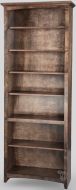 Alder Wood McKenzie Bookcase in Java Finish 84"H