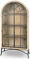 Mindi Wood Ella Arched Cabinet in Oak Grove Finish