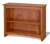 Solid Alder Wood Shaker Bookcase 36" x 29 in Antique Cherry Finish