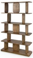 Solid Mango Wood Mesquite Bookcase